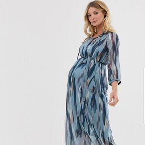 Mamalicious printed midi dress NEW WITH TAGS large